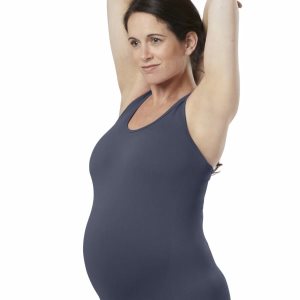 Podkoszulki Damskie Reebok Seamless Maternity Granatowe PL 06TFOVS